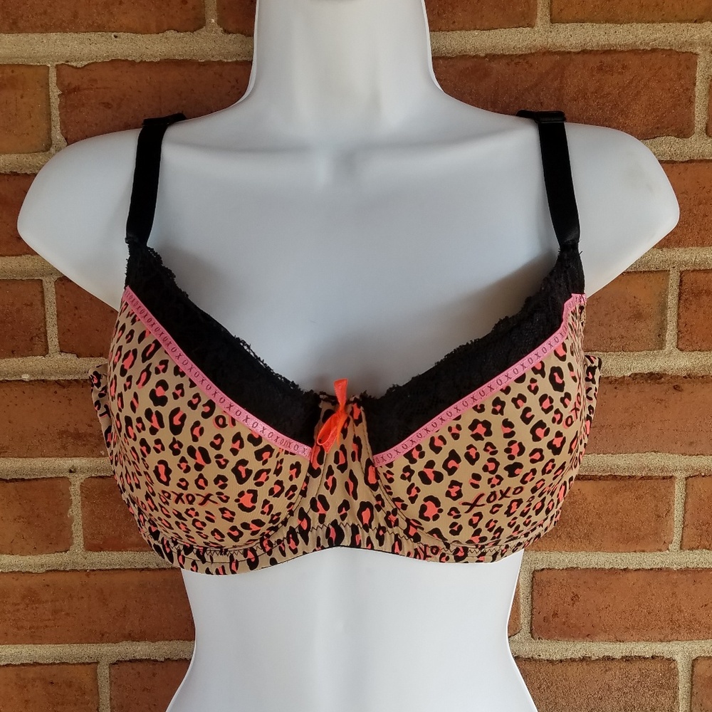 XOXO Brand Leopard Bra